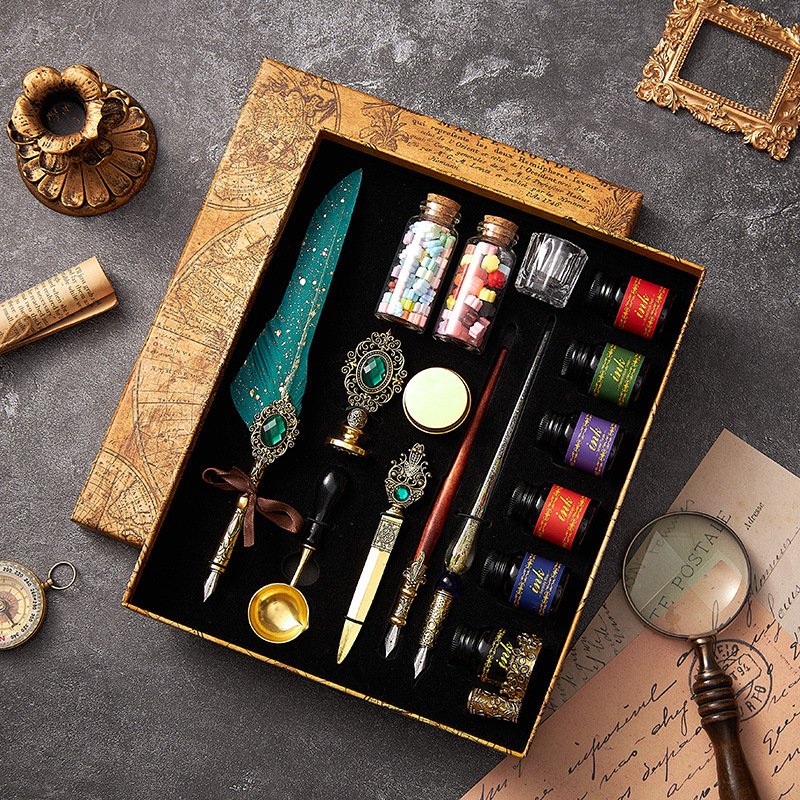 European Retro Feather Pen Pen Gift Set Birthday Gift - Image 5