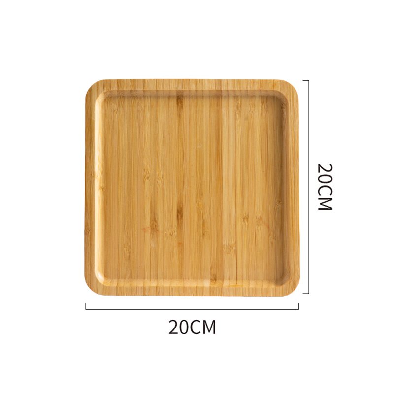 Bamboo Tray Wooden Tray Tea Cup Barbecue Tray - Image 9