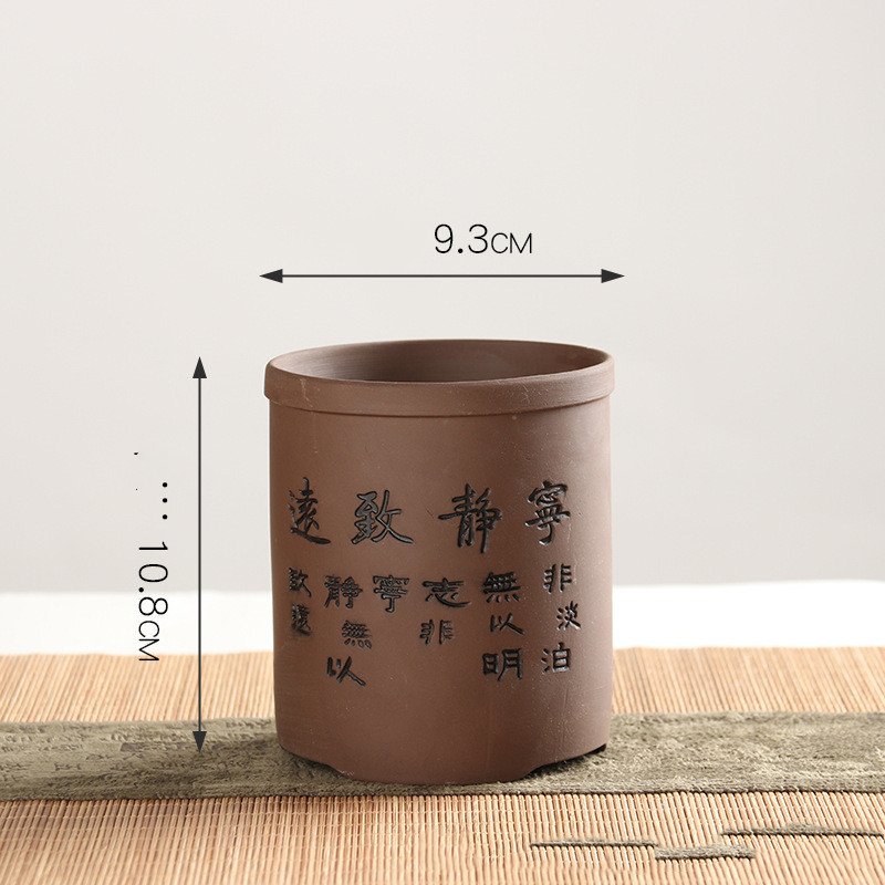 Purple Clay Succulent Flower Pot - Image 2