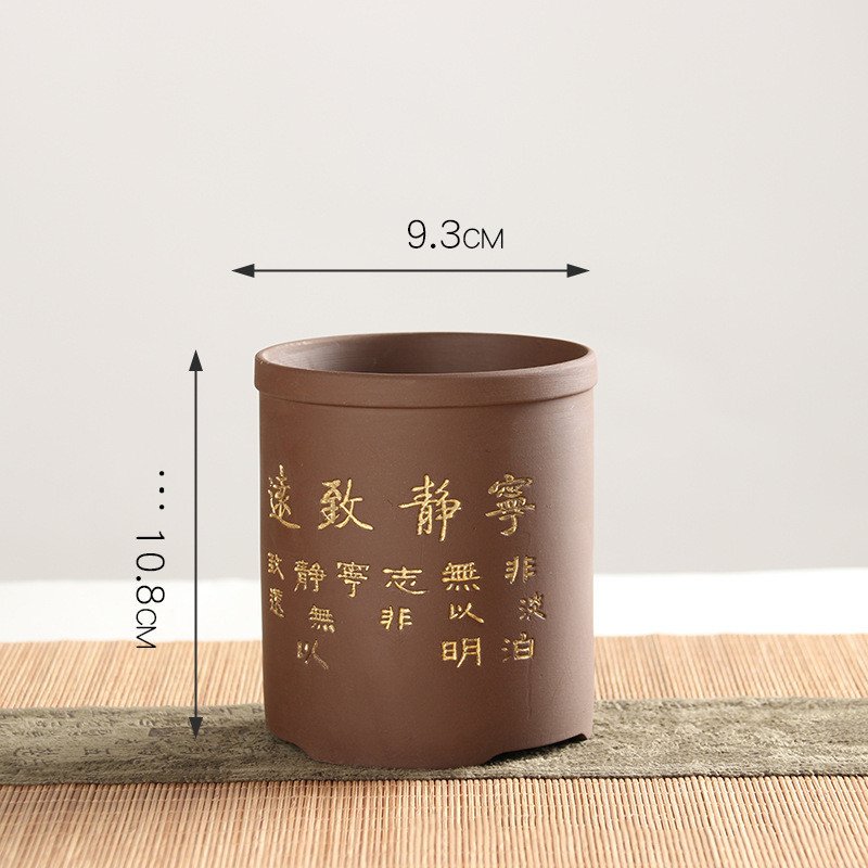 Purple Clay Succulent Flower Pot - Image 3